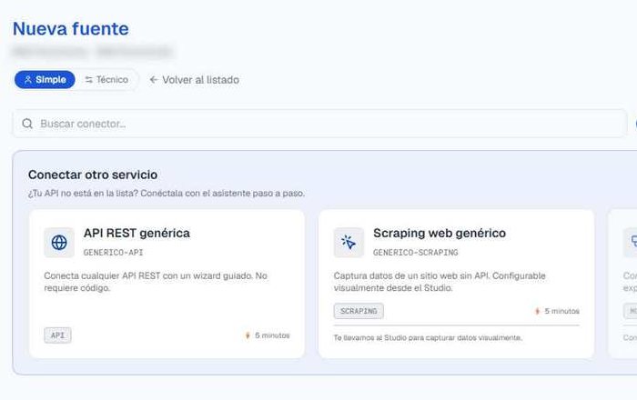 Tela real do Konnet Core para conectar uma API: assistente guiado com IA, captura web e servidor MCP nativo